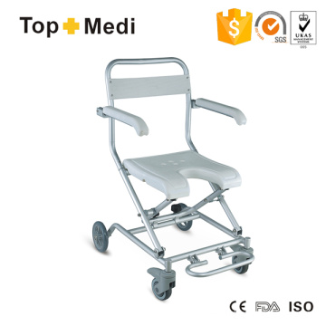 Banc de bain pliant en forme de U de fauteuil roulant de douche de salle de bains de Topmedi